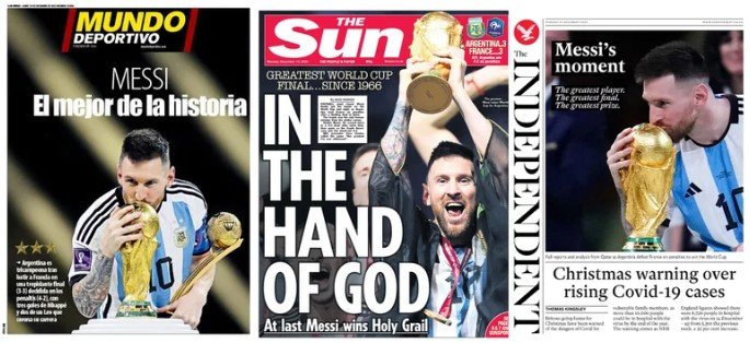 El mundo rendido a los pies de Messi: las tapas de los principales diarios del planeta