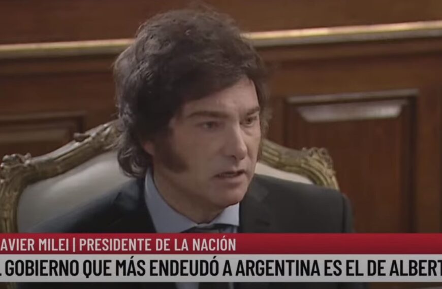 -VIDEO- Javier Milei insistió con la dolarización y le respondió a Cristina Kirchner: “El gobierno que más endeudó a Argentina es el de Alberto”